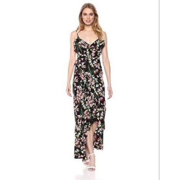 Likely Revolve Painted Tulip Rae Wrap Ruffle Hi-Low Maxi Dress - Picture 12 of 12